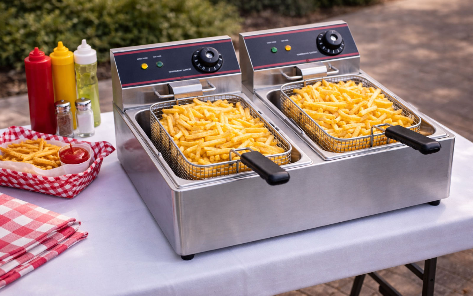 Double electric fryer